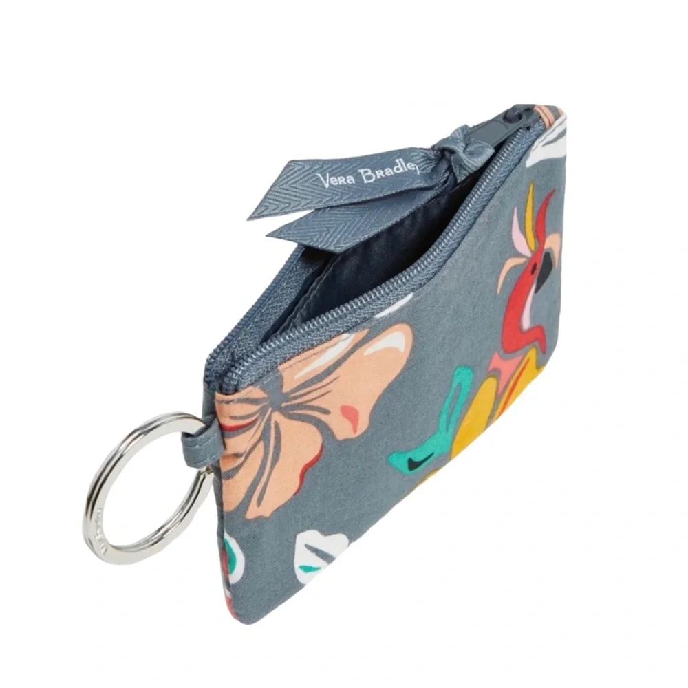 Vera Bradley Factory Style Zip ID Case in Signature Cotton- Coastal Paradise NWT - Picture 2 of 4